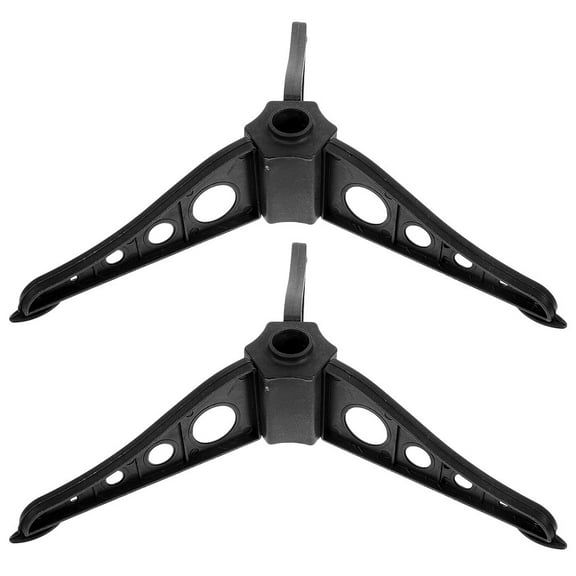 SEWOART Sleek Black Plastic Christmas Tree Bracket Stable Support for Storage 2Pcs