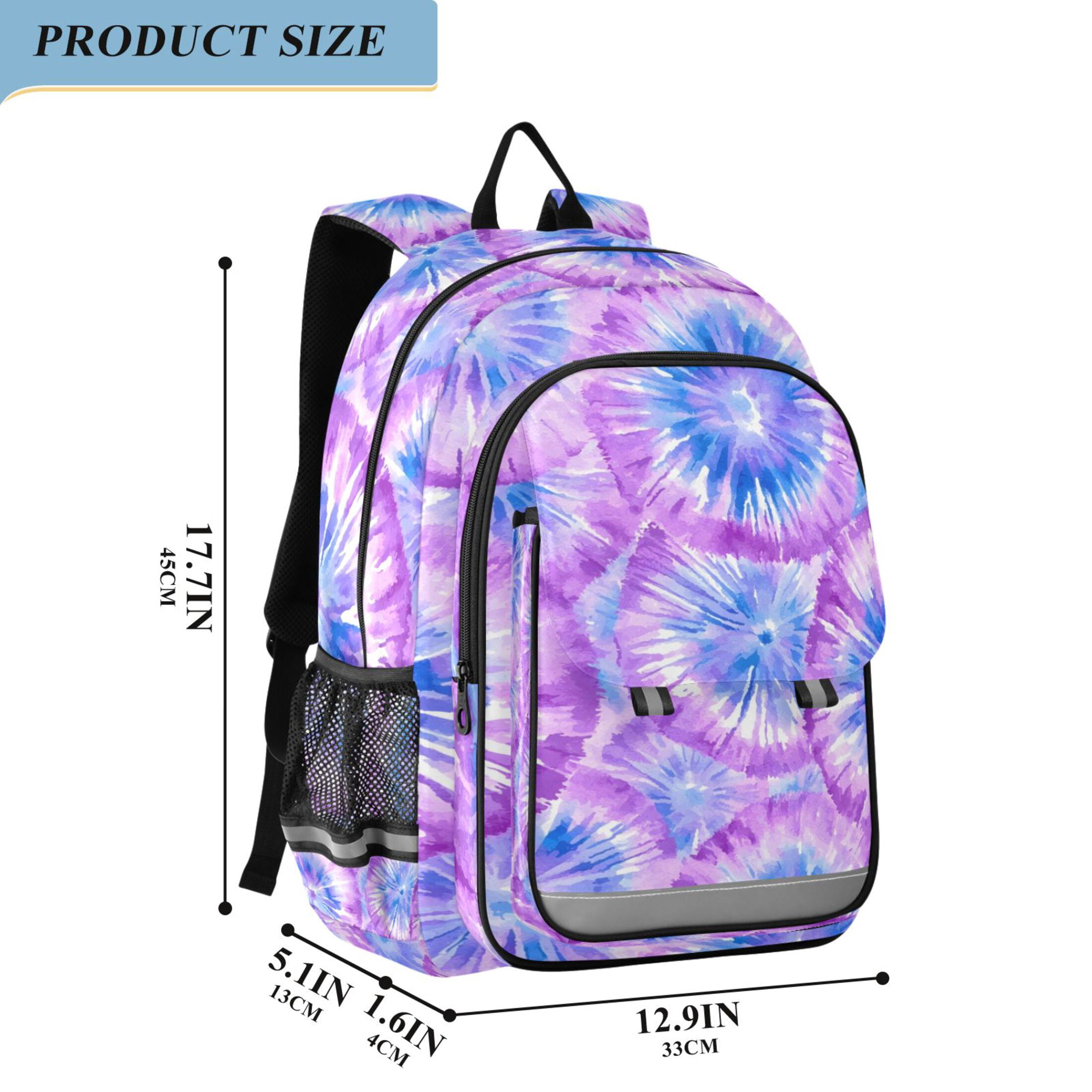 ALAZA Tie-dye Purple-p2 Laptop Backpack Purse Travel Bag Casual School Bookbag Rucksack for Women Men
