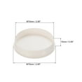 thumbnail image 2 of Unique Bargains 70mm OD Pipe Hole Plugs, 7 Pack PVC Round Tubing Insert Pipe End Cover for Pipeline Protection, White, 2 of 4