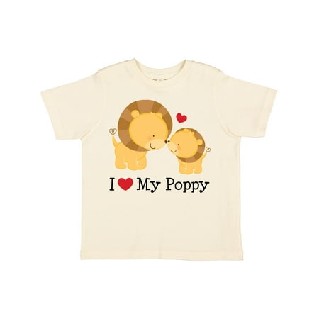 

Inktastic I Love My Poppy Grandpa Gift Toddler Boy or Toddler Girl T-Shirt