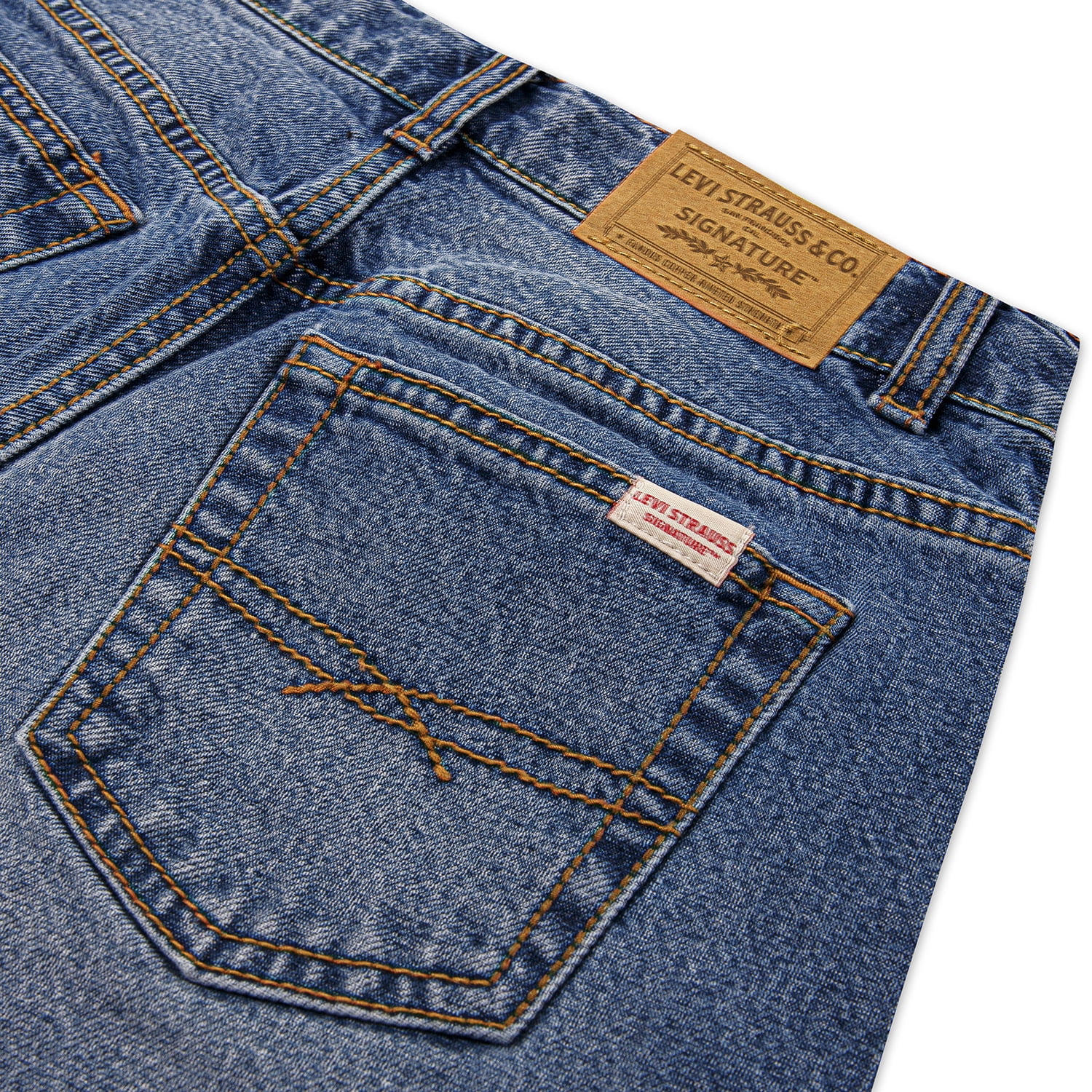 Levi Strauss Signature Girls' Baggy Wide Leg Jeans, Sizes 2T-18