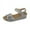 Gray, variant on Xunlbb Comfort Sandals, Women's New Plus-size Hollowed-out Flower Platform One-line Buckle Wedge Sandals