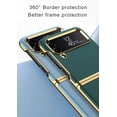 thumbnail image 4 of case for Samsung Z Flip 4 Case Leather, Galaxy Z Flip 4 Case Electroplate Phone Case Compatible with Samsung Galaxy Z Flip 4 5G, Purple, 4 of 9