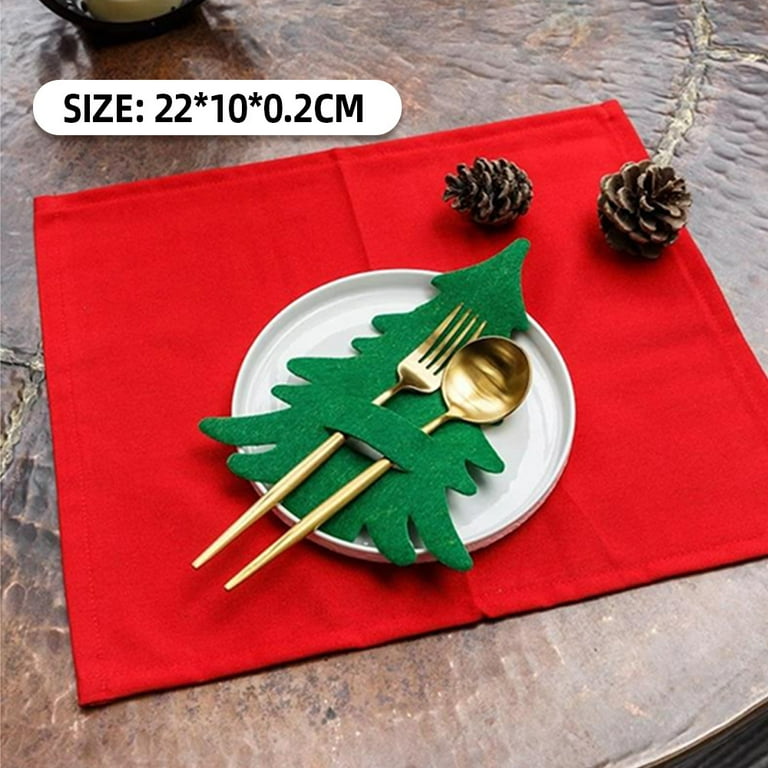 Quilt Rack Wall Mount Christmas Silverware Bag  4 Pieces/Set Christmas  Tree Non Woven Kitchen Utensil Things for A New House - AliExpress
