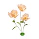 thumbnail image 5 of Flores gigantes para bodas, flores artificiales, guirnaldas florales decorativas versátiles Champán, 5 of 9