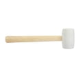 thumbnail image 5 of Hyper Tough 16 Ounce White Rubber Mallet with Wood Handle, 5 of 7