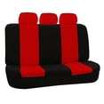 thumbnail image 4 of FH Group Flat Cloth Car Seat Cover, Universal Red Rear Set Seat Covers with Air Freshener, 4 of 6