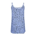 thumbnail image 4 of Blouses pour Femmes, Blouses pour Femmes Mode, Mode Femmes Décontracté Confortable Imprimé Sans Manches Blouse Col Rond T-Shirt Plié Camisoles, 4 of 5