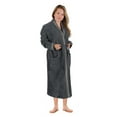 thumbnail image 6 of Unisex Luxurious Plush Turkish Cotton Kimono Robe, Extra Large, Grey-Stone by Blue Nile Mills, 6 of 9