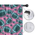 thumbnail image 4 of Blackout Kids Curtains,Football Pattern Childrens Insulated Curtains Set Of 2,Bedroom Essentials,Toddler Room Decor 42"x63", 4 of 5