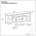 thumbnail image 5 of Simpli Home Burlington 72 inch Wide Solid Wood TV Stand in Black For TVs up to 80 inches, 5 of 13