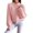 Pink, variant on Turtleneck Sweatshirt Tunic Sweatshirt Casual Long Sleeve Pullover Sweaters Crew Neck Oversized Ribbed Knit Fall Winter Sweater Solid Sweatshirt Running Sweatshirts Tunic Sweater Black L