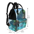 thumbnail image 2 of Disketp Tropical Paradise Window View for Large Capacity Multi-pocket Baby Bag, Multifunctional Travel Backpack Diaper Bag, Care Bag, Unisex, Fashionable and Durable, 2 of 6