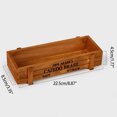 thumbnail image 3 of Hariumiu Garden Wood Plant Pot Rectangle Broken-resistant Indoor Outdoor Flower Pot for Flowers, Cactus, Succulents, 8.87 x 3.35 x 1.77", 3 of 11
