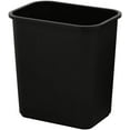 thumbnail image 5 of 7 Gallon / 28 Quart Space Saving Trash Wastebasket, Fits Under Desk and Small, Narrow Spaces in Commercial, Kitchen, Home Office, and Dorm, Easy to Clean, Black (Pack of 12), 5 of 8