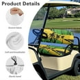 thumbnail image 6 of Yuyamidu Jamaican Flag Golf Cart Seat Covers Full Set of 2 Coconut Tree Golf Cart Bench Seat Cover Back Rest Cover Protector Fits Most Club Cars Golf Carts, 6 of 7