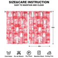 thumbnail image 2 of Fairy Tale Mushroom Tier Curtains - Set of 2 42x63 Inch Semi-Sheer Panels, Cottagecore Aesthetic, Rod Pocket Kitchen Window Drapes, 2 of 2