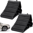 thumbnail image 1 of TEHAUX 2Pcs Truck Wheel Chock Stop Plastic for Outdoor Use, 1 of 7
