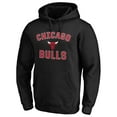 thumbnail image 2 of Men's Black Chicago Bulls Victory Arch Pullover Hoodie, 2 of 3
