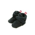 thumbnail image 3 of Wrapables® Fleece Baby Booties with Anti-Skid Bottoms, Black, 0-6 M, 3 of 5