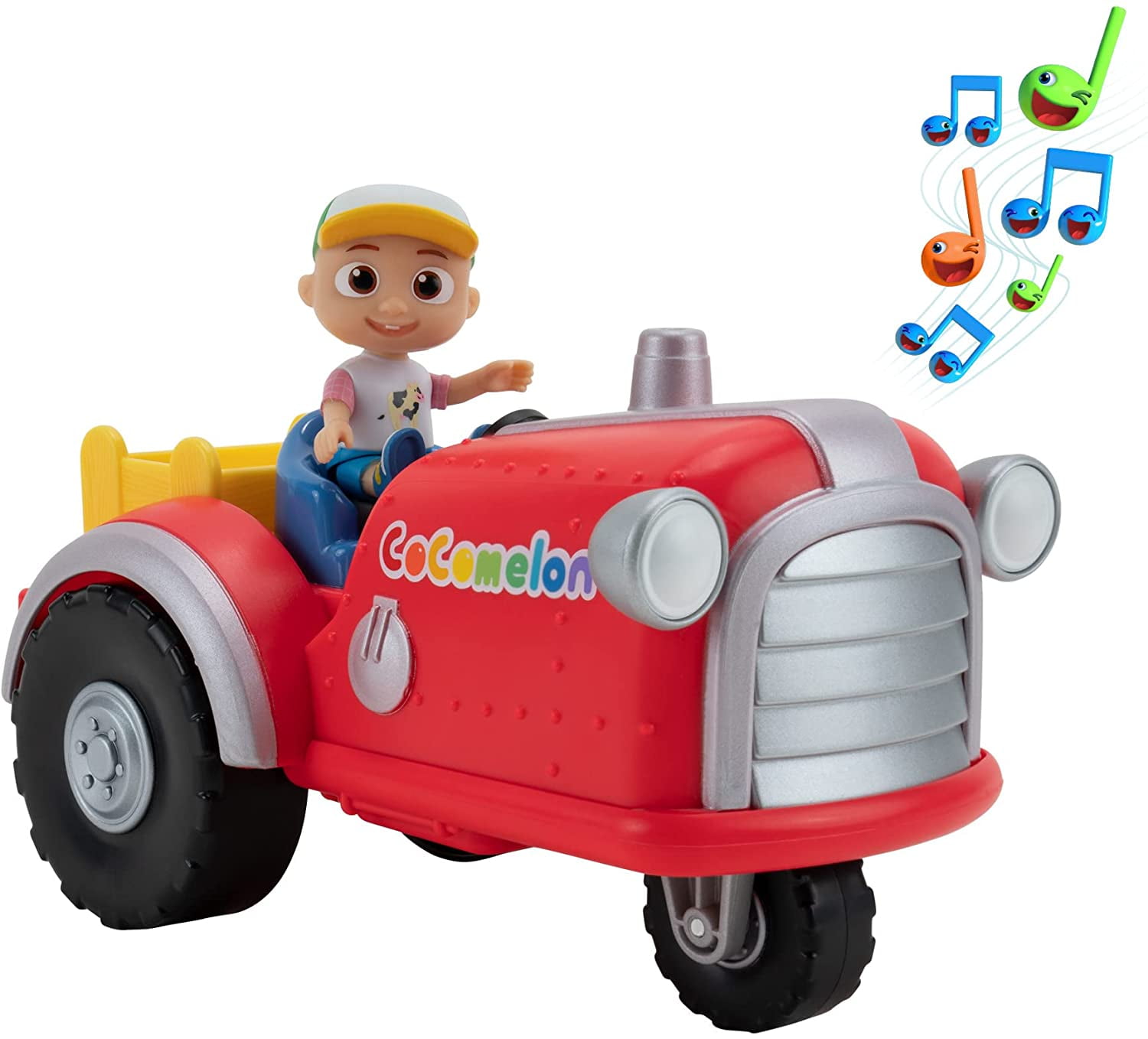 Cocomelon Official Musical Tractor W Sounds Exclusive 3 Inch Farm Jj Toy Play A Clip Of Old Macdonald Song Plus More Sounds And Phrases Walmart Com