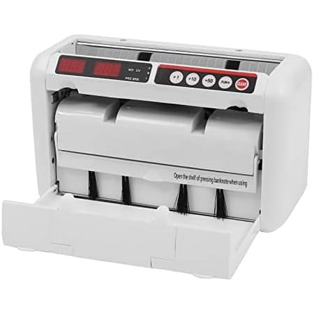 Cash Counter Machine Portable Rechargeable Bill Counter Machine Money Cash Counting Machine with U-V & MG Counterfeit Detection, Multi-Currency or Tickets, 800 Pcs/min