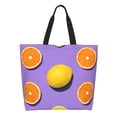 thumbnail image 1 of Disketp Yellow Lemon And Orange Bolsa Tote Estampada para Mujer, Bolso de Hombro y de Mano para Compras y Viajes, 1 of 8