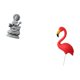 thumbnail image 5 of Juego de estatuas de Guan Yin, escultura decorativa, flamenco, estaca de jardín, figura decorativa para el hogar, piedra, material HDPE, adecuado para, 5 of 8