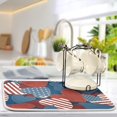 thumbnail image 3 of Lavender Lemon Floral Dishes Drying Mat Absorbent Quick Dry Rainbow Heat Resistant Mats for Kitchen Counter Decoration 16x18 Inch, 3 of 6