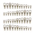 thumbnail image 1 of MasteelfCA 170Pcs Electric Wire Copper Ring Terminal Wire Welding Connector Cable Crimp Terminals Kit Silver and White, 1 of 8