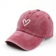 thumbnail image 4 of Gorra de béisbol para mujer con bordado de corazón: gorra de moda para niñas para deportes al aire libre,ajustable,bonita y casual, 4 of 6