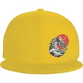 thumbnail image 2 of Chinese Dragon Flat Bill Hats Teens Cool Snapback Baseball Cap Unisex, 2 of 9