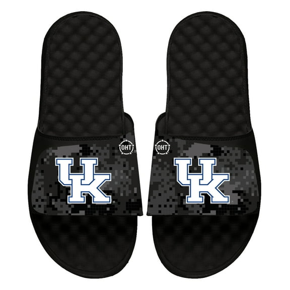 Unisex ISlide Black Kentucky Wildcats Digi Camo Slide Sandals
