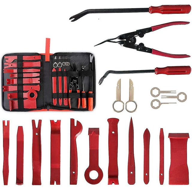 19 Uds. Herramientas universales de eliminación de molduras para automóviles Kit de herramientas de eliminación de molduras para automóviles Panel de puerta de automóvil Dashboar Afortunado Sencillez