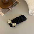 thumbnail image 3 of QJUHUNG Elegant 3-Piece Hair Accessory Set - Synthetic Fabric Headbands with Rhinestone Accents  Solid Color  Minimalist Design  No Feather  for Daily Wear, 3 of 5