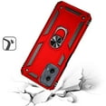 thumbnail image 4 of For Motorola Moto Edge 5G 2024 Hybrid Durable 360 Degree Rotatable Ring Stand Holder Kickstand Fit Magnetic Car Mount Cover ,Xpm Phone Case [ Red ], 4 of 8