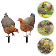 thumbnail image 5 of Rooster Yard Stakes Decorative Premium Realistic metal Chicken Yard Art, 5 of 5
