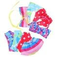 thumbnail image 4 of 4 juegos de trajes de baño para niñas, con tirantes cruzados, para playa, para fotografía de vacaciones en la playa., 4 of 7