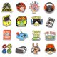 thumbnail image 2 of 50 Pegatinas para juegos TUNC clásicas impermeables, 2 of 4