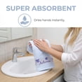 thumbnail image 4 of Unique Bargains Maple Leaf Jacquard Soft Absorbent Quick Dry Towels Blue 2pk, 4 of 8