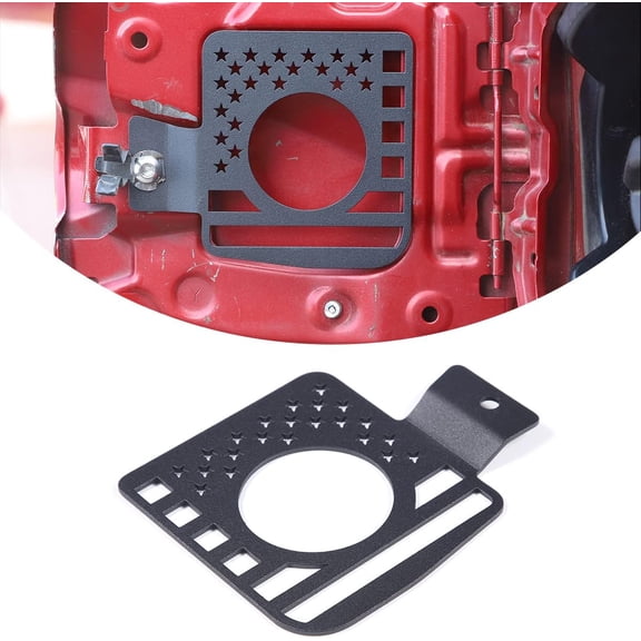 for Toyota Tacoma 2016 2017 2018 2019 2020 2021 2022 Fuel Tank Gas Cap Pegboard,Car Fuel Tank Gas Filler Cap Cover Trim,Oil Fuel Tank Cap Cover Trim,Inner Accessories