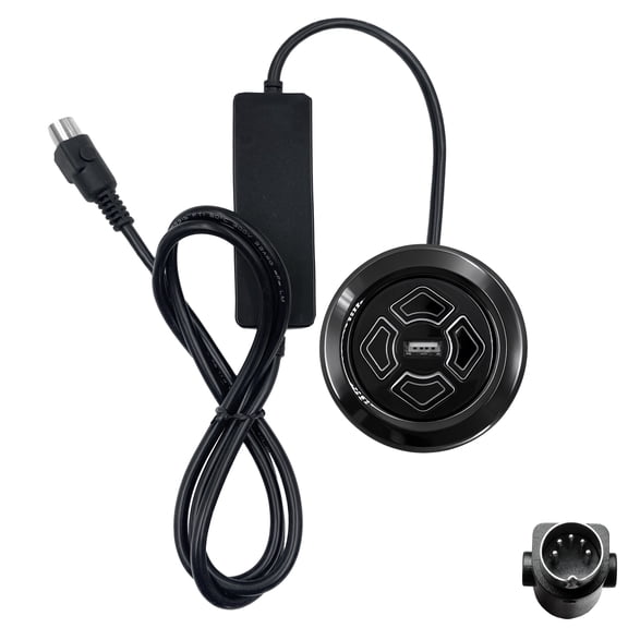 4 Button 5 Pin Mulin Switch Model MLSK60-A1 Hand Controller with USB Replacement for Power Recliner