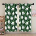 thumbnail image 5 of Blackout Kids Curtains,Green Cartoon Dinosaurs Leaves Pattern Childrens Insulated Curtains Set Of 2,Bedroom Essentials,Toddler Room Decor 52"x63", 5 of 5