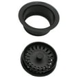thumbnail image 2 of Westbrass COMBO PACK 3-1/2" Post Style Kitchen Sink and Waste Disposal Flange Strainers, Matte Black, 2 of 7