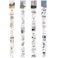 thumbnail image 1 of Coofit Craft Tape Letter Printed 4 Sheets DIY Adhesive Retro Masking Tape Planner Tape, 1 of 10