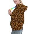 thumbnail image 2 of Lsque Colorful Pineapple Pattern Casual Women's Hoodie,Hooded Sweatshirt with Kangaroo Pocket,Pullover Hoodie with Eye-catching Drawstrings-XX-Large, 2 of 7