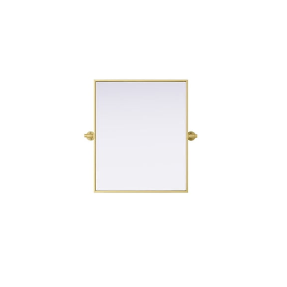 Elegant Kitchen and Bath Amoura 20X24 Pivot Mirror In Brass