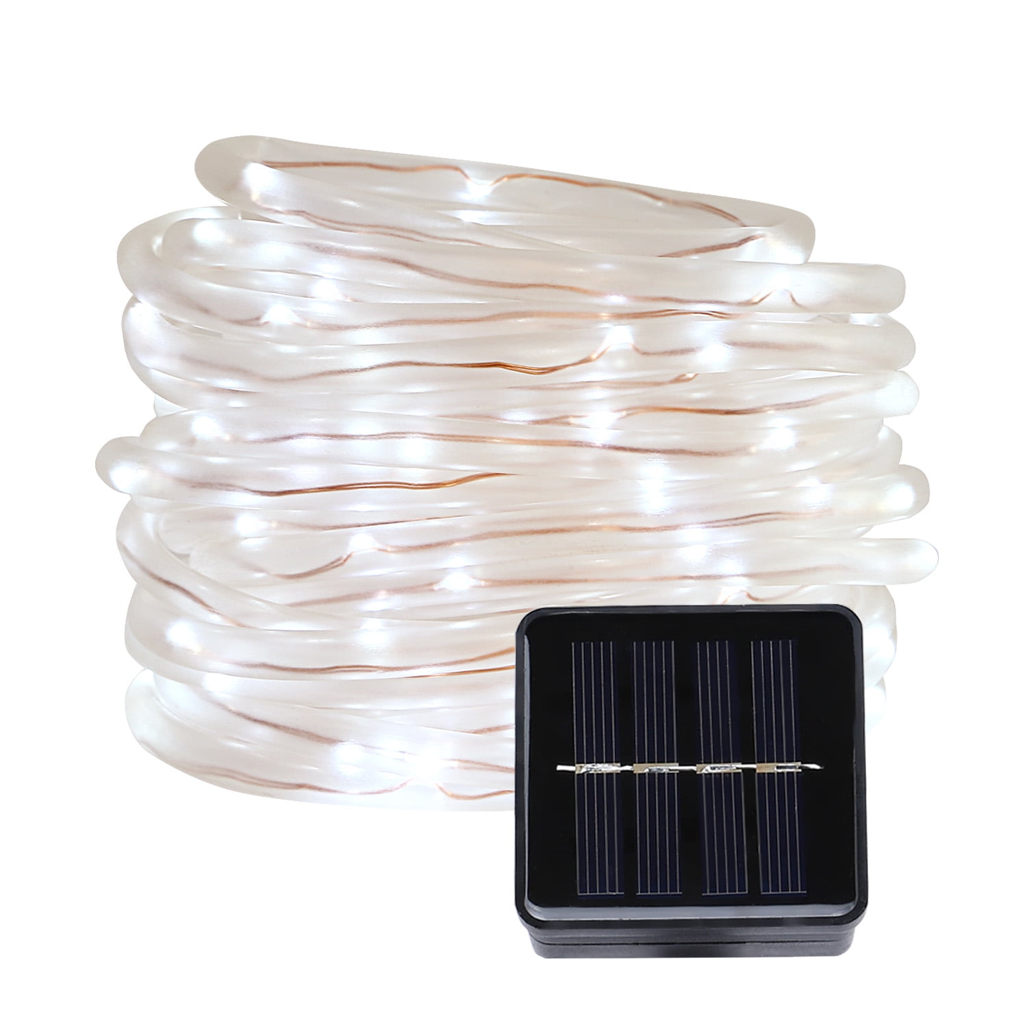 100 LED Solar LED Rope Lights Fairy Tube Light String Waterproof