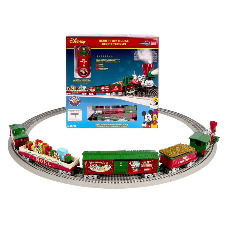 Lionel mickey mouse christmas sales express lionchief train set