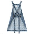 thumbnail image 4 of Delantal de trabajo Jeanerlor de mezclilla de algodón con bolsillos para mujer, color azul, 4 of 9